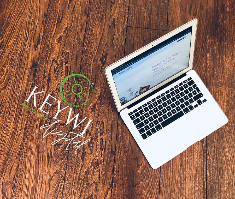 Computer with logo