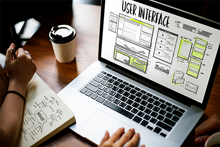 Website design in laptop -Digital marketing